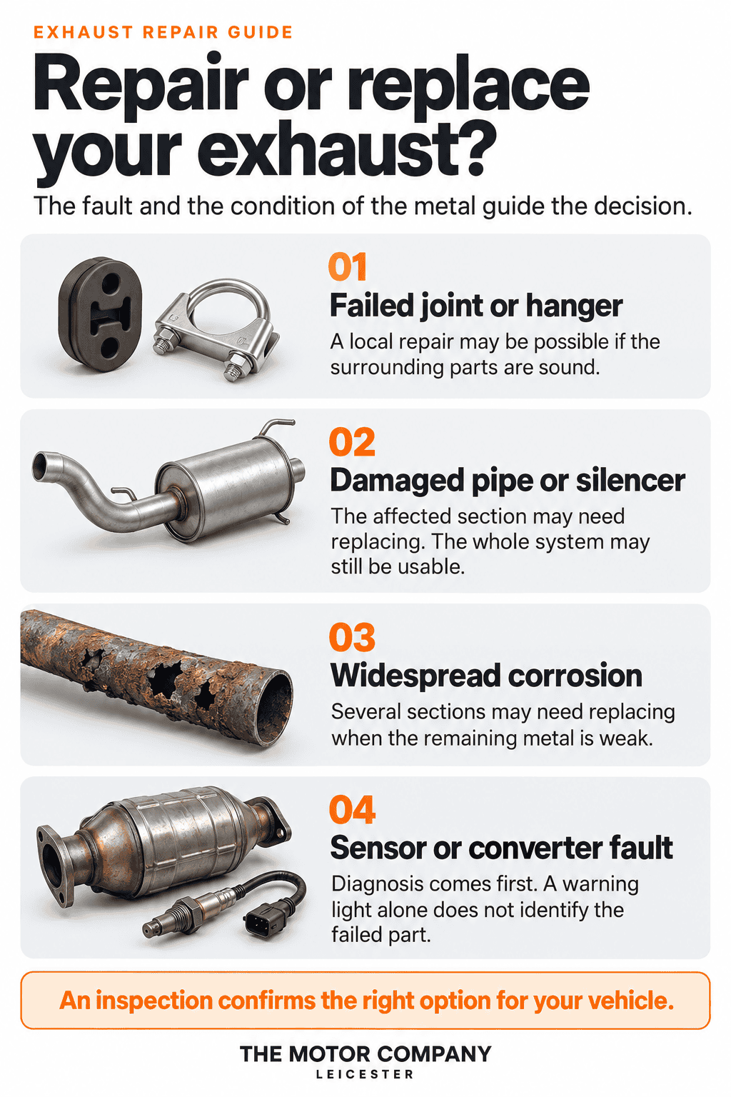 Repair or replace your exhaust?